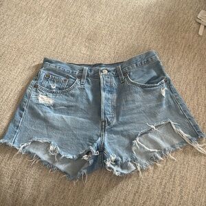 Levi 501 denim shorts